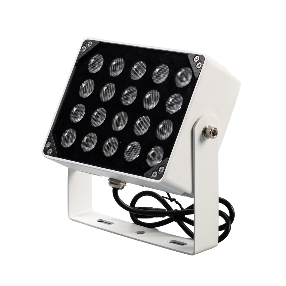 Infrarød 850nm LED projektør - 20W, IP65, 230V - Vejrbestandig og kraftfuld lyskilde til forskellige anvendelser