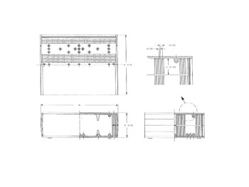 ABS instrumentkabinet - Sort/sort (200x160x65mm)