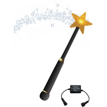 Magic Wand 37 cm med stjerne + IP44 transformere 5V-34V