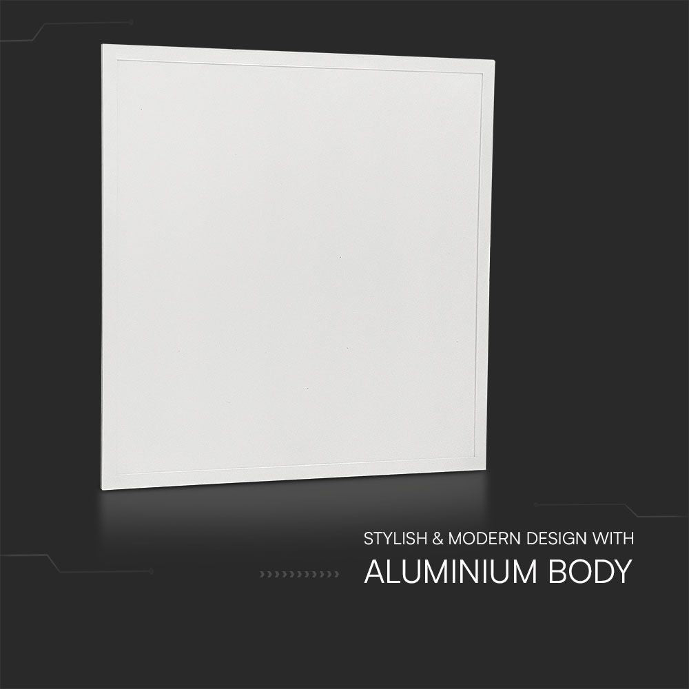 V-Tac 60x60 LED panel med bagbelyst kant - 25W, 180lm/w, hvid kant