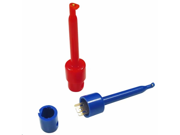 Clip-on prøveklemmesæt - 57mm (10 stk.)