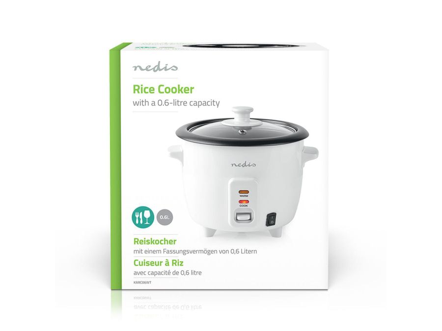 Riskoger - 300 Watt, 0,6L, Hvid