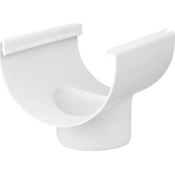 Plastmo tudstykke, 11", Ø75mm, hvid
