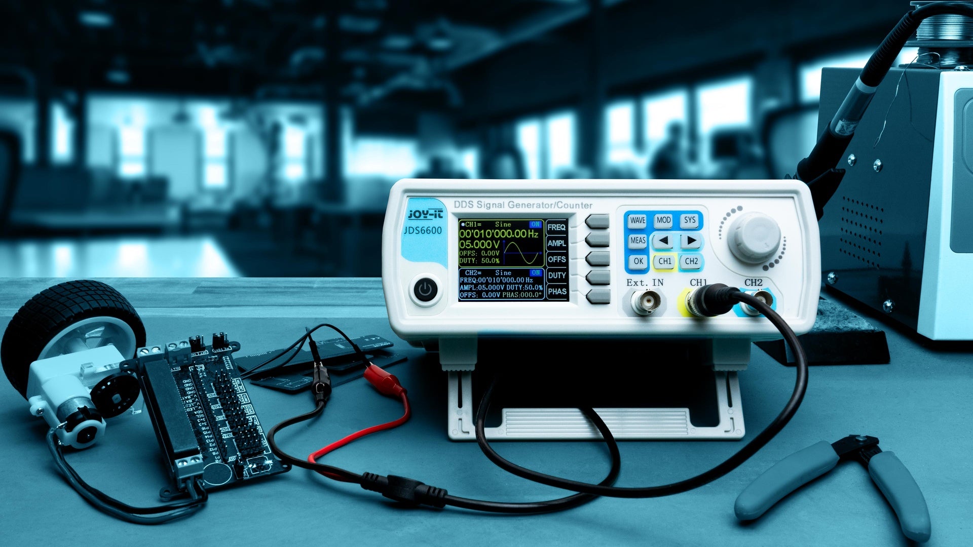 2-kanal Signal Funktionsgenerator - 0-60MHz, 2,4"
