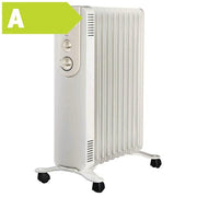 Radiator Oliefyldt NOVA 20 2000W 230V m/stikprop, på hjul