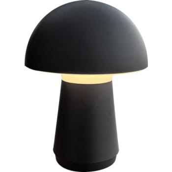 Genopladelig Touch Lampe Silkemat sort, inklusiv USB ledning