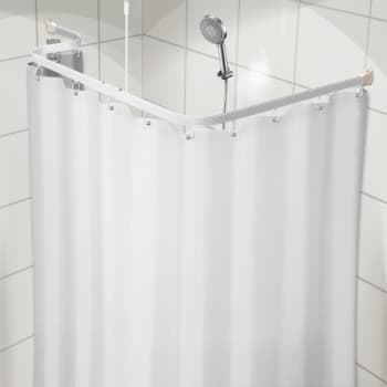 Forhæng Unicolor Miljø b:120 x h:220cm Hvid 8kovser Uden bly/PVC