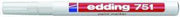Marker Edding 751 permanent hvid 1-2mm