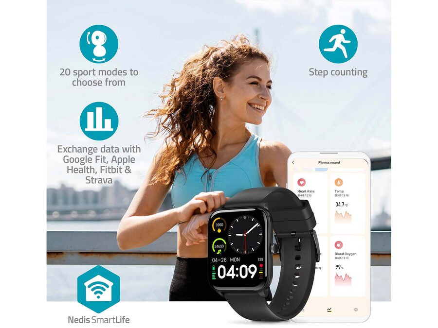 SmartLife Ur - 1,69" LCD, Vandtæt, Android