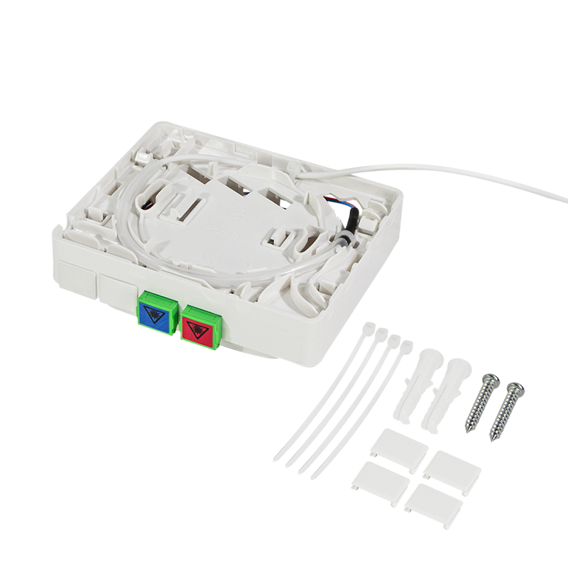 FTTH termineringsboks 2 x SC/APC med 40m fiberkabel