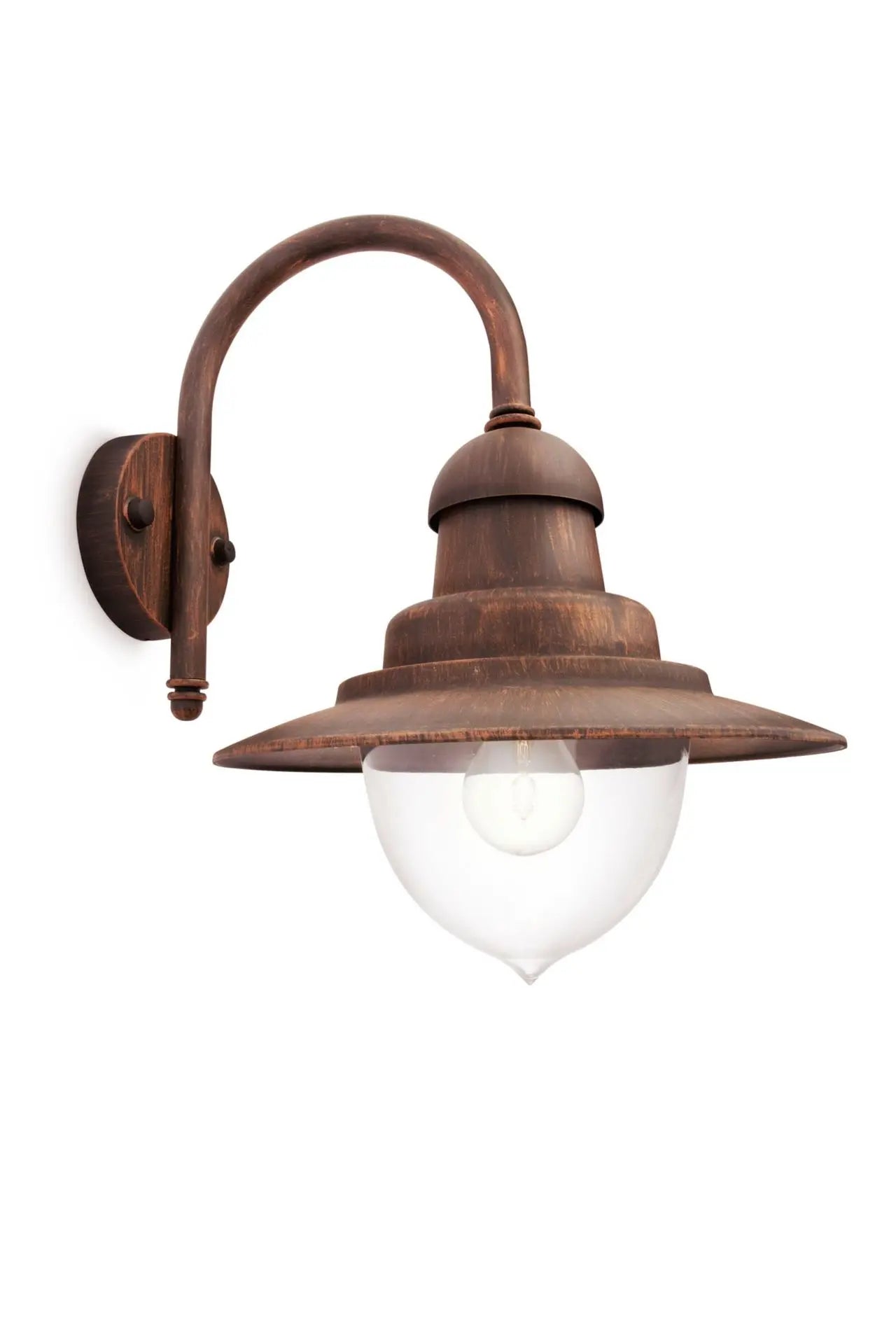 Raindrop wall lantern bronze 1x60W 230V