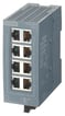 SCALANCE XB008 Unmanaged Industrial Ethernet Switch for 10/100 Mbit/s