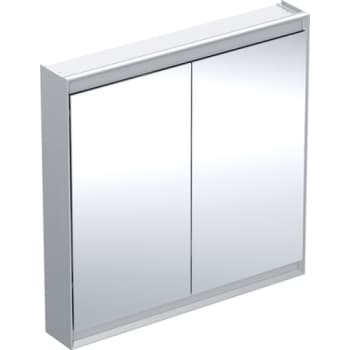 GEBERIT ONE spejlskab 900x900mm m/lys 2låger aluminium anodisere