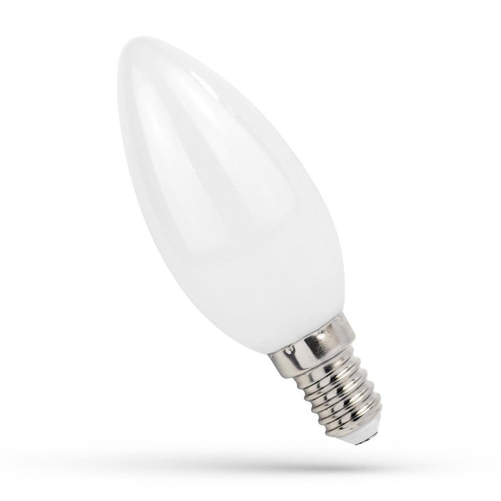 1W LED kertepære - C35, kultråd, matteret glas, E14, 230V, 100lm, RA80