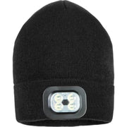 Hue med genopladelig LED-lygte