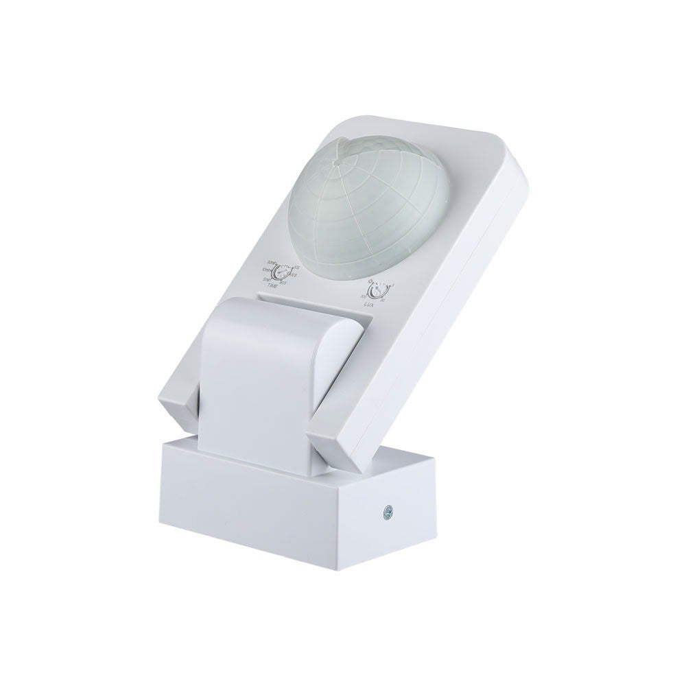 Hvid infrastruktur bevægelsessensor med IP65 beskyttelse (maks. 1000W LED)