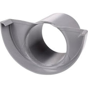 Plastmo endebund 12" med Ø75mm tud, grå