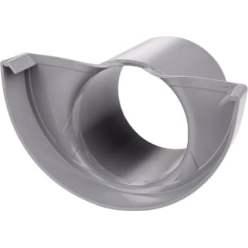 Plastmo endebund 12" med Ø75mm tud, grå