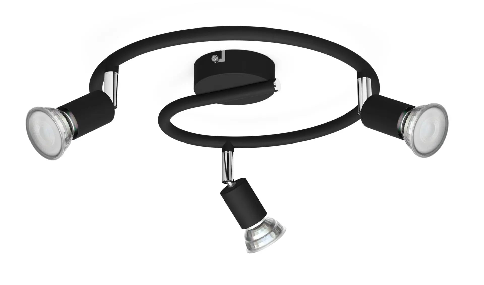 Limbali plate/spiral black 3x50W 230V