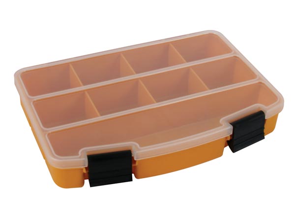 Småtingskuffert - Orange, 8 faste rum