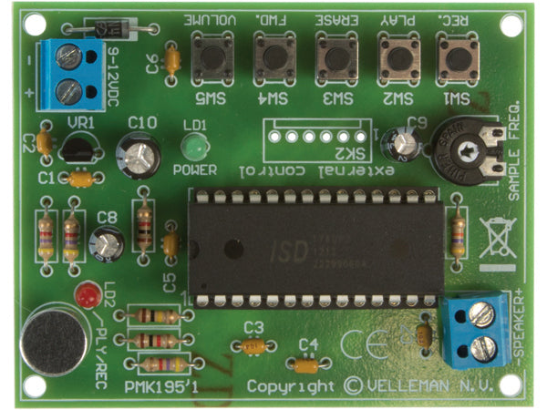 Besked optage/gengive modul - 30-90 sek. (loddekit)