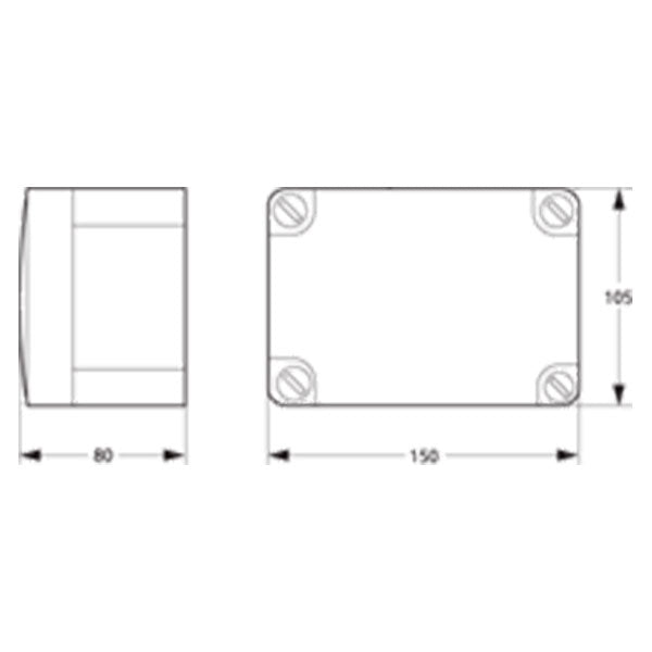 LK forgreningsdåse P-boks med membrannipler 193x121x87mm.IP55