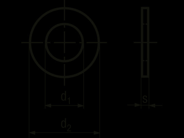Spændeskive - M3 x Ø7mm, polyamid (50 stk.)