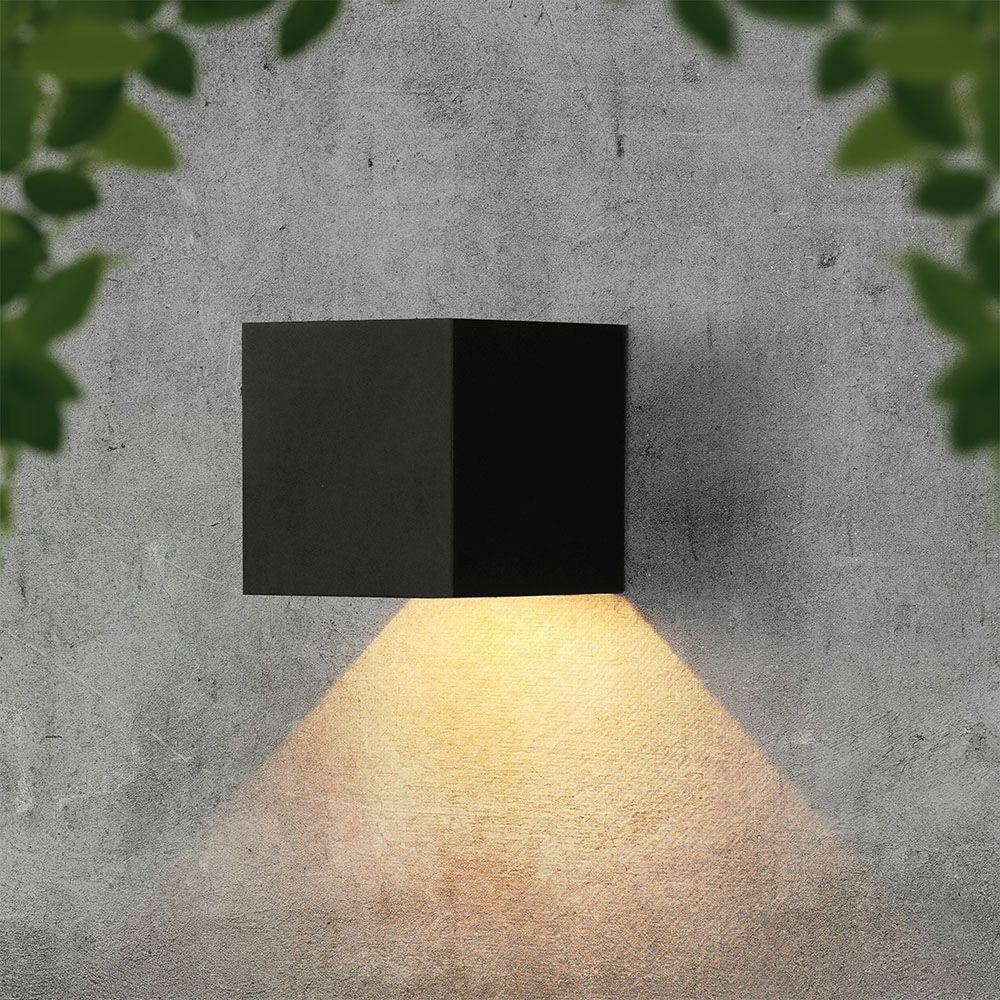 V-Tac 3W Solcelle væglampe LED - Sort, sensor, IP65, effekt 9W, 860lm, IP65.