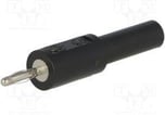 Bananstiksadapter - ADA Ø4/4mm Sort 1057
