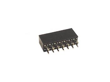 Dual Pin header 2,54mm - Han/hun, (2x10) 20 pins (H8,42mm)