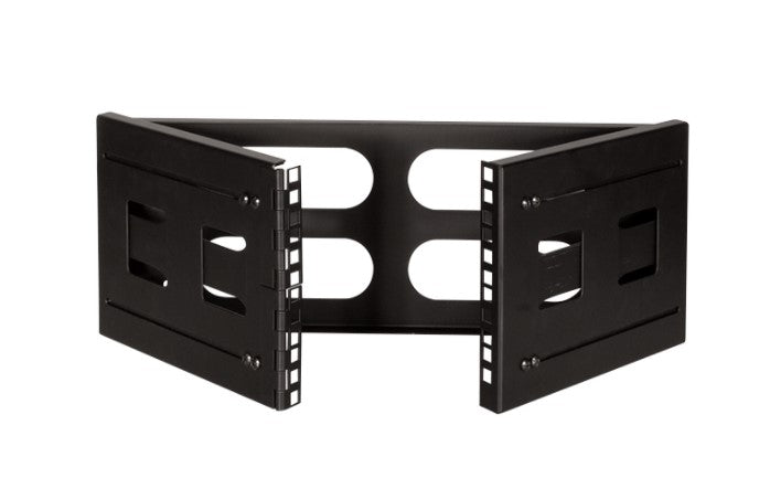19" væg-beslag - 4U, D400mm, Sort