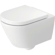 Duravit D-Code vægmonteret toilet, 370 x 540 mm, Rimless