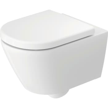 Duravit D-Code vægmonteret toilet, 370 x 540 mm, Rimless