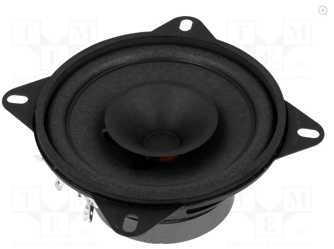 Full range højttaler - 20W 4ohm, Ø100x46mm