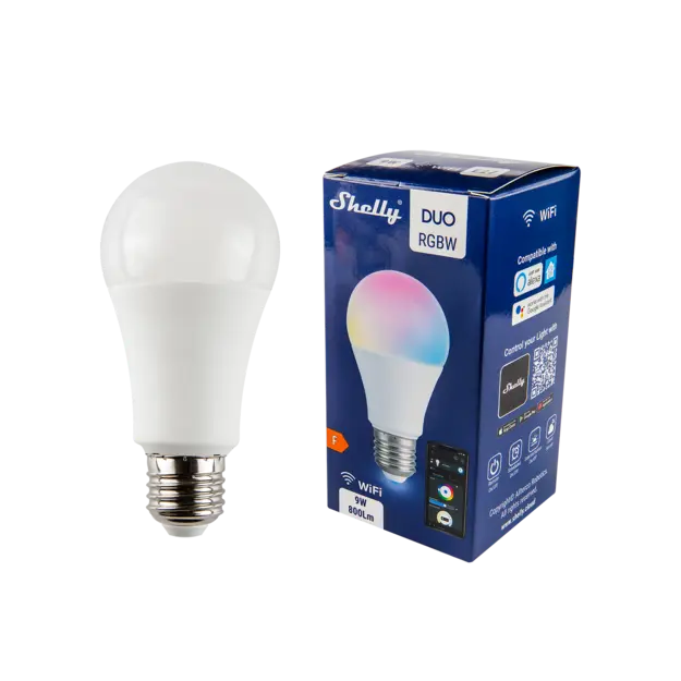 SHELLY DUO E27 - RGBW
