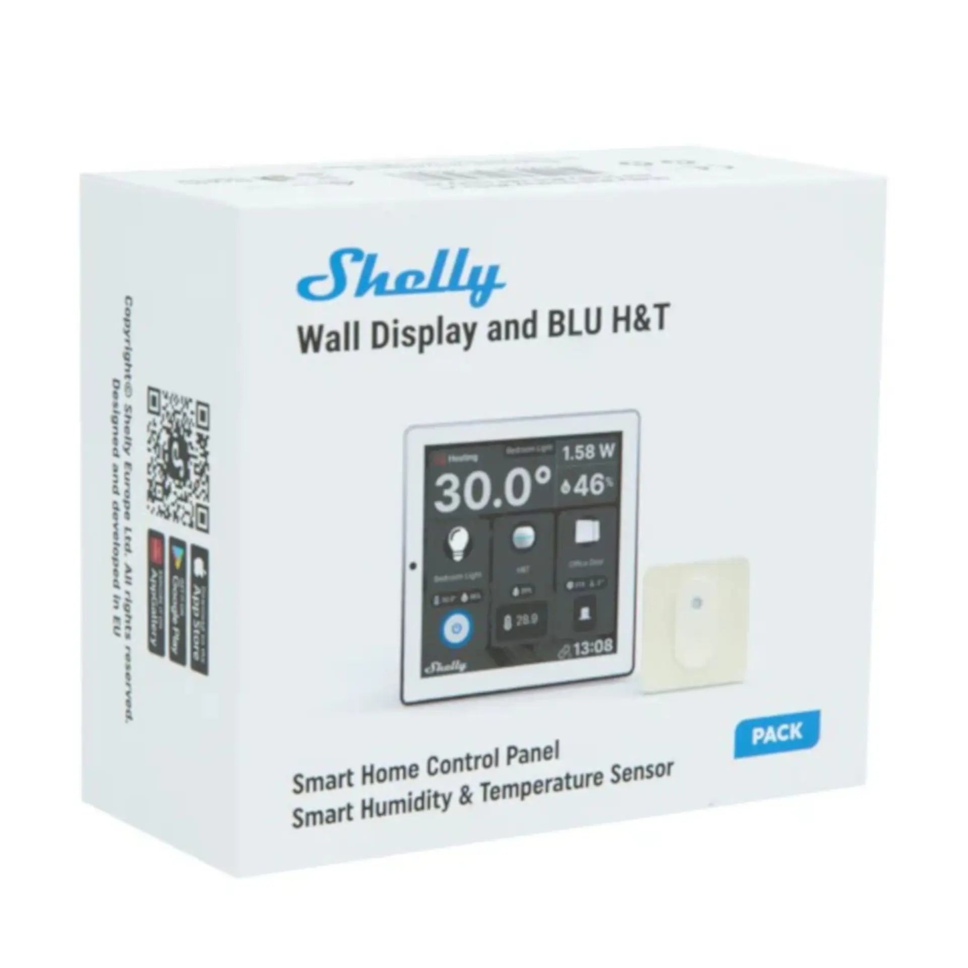 Shelly Wall Display White + BLU H&T Ivory