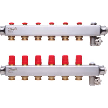 Danfoss SSM manifoldsæt 6+6 m/endestykke