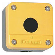 Trykknapkasse - 1 Hul - Gul låg