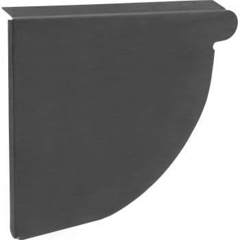 VMZINC Endebund ANTHRA-ZINC, kvartrund, venstre - 333 mm