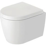 Duravit ME Compact væg-toilet, HygieneGlaze Plus, mat hvid
