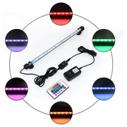 140 cm RGB akvarie armatur - 15W LED m. sugekopper, IP67