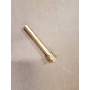 Messing dykrør, ½"x150 mm, m/stilleskrue, Indv.: Ø10 mm