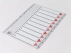 Plastregister Q-Line A4 1-10