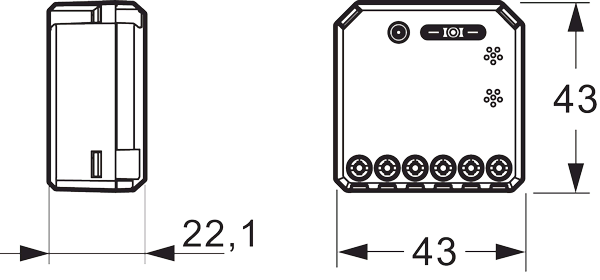 WISER RELÆ FOR INDBYGNING