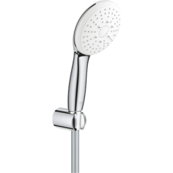 Grohe Tempesta 110 brusersæt med fast holder, 3 sprays, Chrome, 1500mm, 7,4L/min