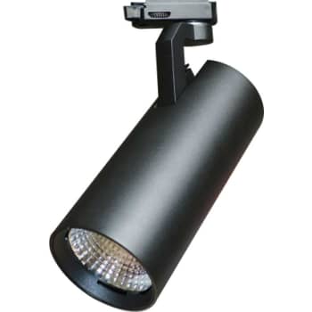 e3light Leo LED 3F skinnespot 29W 930, 3000 lumen, 38°, sort