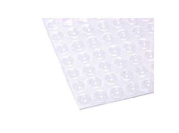 Gummifod - Klar, selvklæbende Ø8x2,2mm (20 stk.)