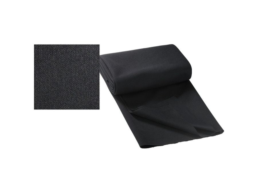 Højttaler frontstof - Sort strækbar, 140x75cm