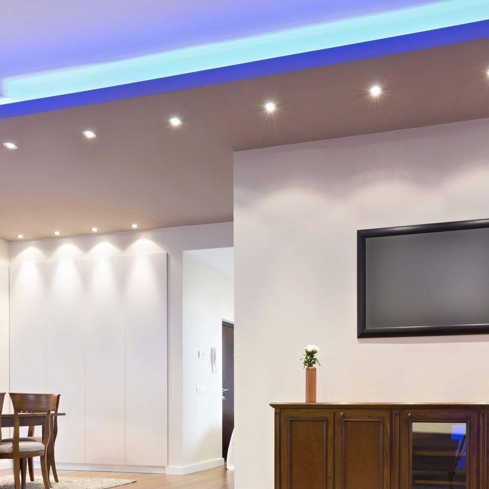 10W GU10 LED Spotlight med mælkeagtigt dæksel og 3000K varm hvidt lys - 1000lm - RA80