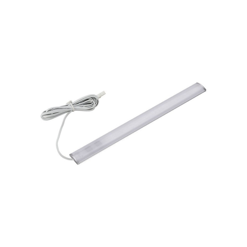 LED skabsbelysning - 50 cm, 6mm høj, 12V, 9W, med endeprop, RA82
